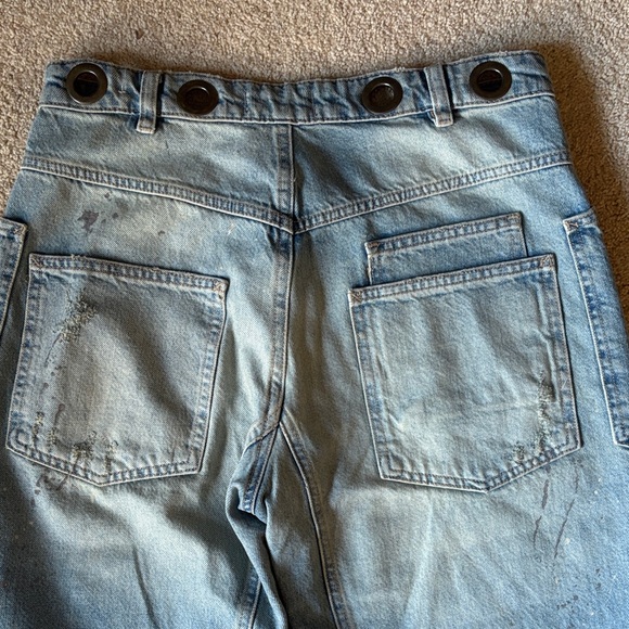 Free People We The Free Moxie Low-Slung Pull-On Barrel Jeans size 25 - Picture 13 of 13